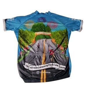 Primal Men's L BikeMS.org 40 Years of Riding 2020 Cycling Jersey Full Zip